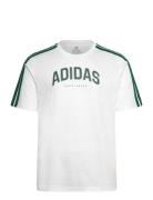 M C Colleg Tee Sport Men Sports Clothes Sport Tops Sport T-Skjorte White Adidas Sportswear