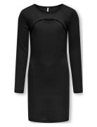 Kognessa Life Cutout Bodycon Dress Jrs Dresses & Skirts Dresses Casual Dresses Long-sleeved Casual Dresses Black Kids Only