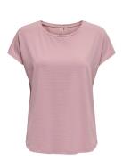 Onpmila Life On Loose Ss Bat Train Tee Sport T-shirts & Tops Short-sleeved Purple Only Play