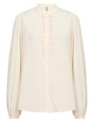 Sc-Radia Tops Shirts Long-sleeved Cream Soyaconcept