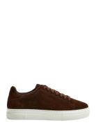 Slhdavid Chunky Suede Sneaker Noos Low-top Sneakers Brown Selected Homme