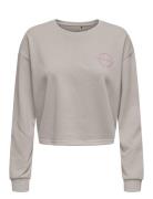 Onppica On Ls Crop Swt Sport Women Sport Clothing Sport Sweatshirts & Hoodies Sport Sweatshirts Grey Only Play