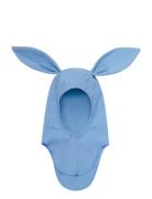 Balaclava Ears Cotton Rib Accessories Headwear Balaclava Blue Huttelihut