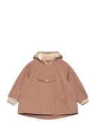 Matwai Fleece Lined Spring Jacket. Grs Outerwear Shell Clothing Shell Jacket Brown MINI A TURE