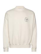 Anf Mens Sweatshirts Tops Sweatshirts & Hoodies Sweatshirts Cream Abercrombie & Fitch