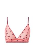 Mesh Triangle Bralette Lingerie Bras & Tops Soft Bras Bralette Pink Understatement Underwear