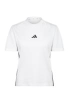 W 3S Sj T Sport Women Sport Clothing Sports Tops & T-shirts Sport T-Skjorte White Adidas Sportswear