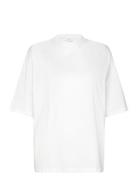 2Nd Arale Tt - Lightweight Jersey Designers T-shirts & Tops Short-sleeved White 2NDDAY