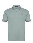 Twin Tipped Fp Shirt Tops Polos Short-sleeved Green Fred Perry