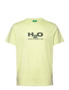 Logo Tee Tops T-Kortærmet Skjorte Yellow H2O