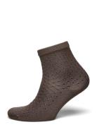 Opana Visca Shortie Sock Lingerie Socks Regular Socks Khaki Green Becksöndergaard