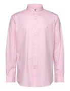 Custom Fit Striped Stretch Poplin Shirt Tops Shirts Casual Pink Polo Ralph Lauren