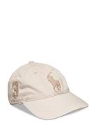 Big Pony Twill Ball Cap Accessories Headwear Caps Cream Polo Ralph Lauren