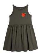 Arrowed Heart Emb Tank Dress Dresses & Skirts Dresses Casual Dresses Sleeveless Casual Dresses Black Mini Rodini