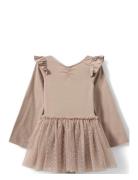 Estellesk Gym Suit Dresses & Skirts Dresses Casual Dresses Long-sleeved Casual Dresses Pink Sofie Schnoor Baby And Kids