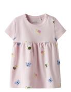 Nbfvandora Ss Dress Box Dresses & Skirts Dresses Casual Dresses Short-sleeved Casual Dresses Pink Name It