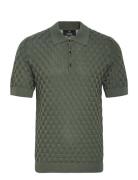 Mapolo Bb Heritage Tops Knitwear Short Sleeve Knitted Polos Khaki Green Matinique