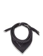 Polka-Dot Silk Twill Square Scarf Accessories Scarves Lightweight Scarves Black Lauren Ralph Lauren