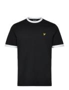 Ringer T-Shirt Tops T-Kortærmet Skjorte Black Lyle & Scott