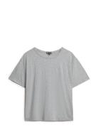 Studios Dropped Shoulder Tee Tops T-shirts & Tops Short-sleeved Grey Superdry