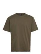 Raw Edge Relaxed Fit T-Shirt Tops T-Kortærmet Skjorte Khaki Green Scotch & Soda