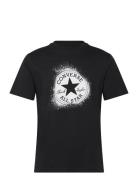 Chuck Distort Spray Paint Tee White Sport Men Men Sports Clothes Sport Tops Sport T-Skjorte Black Converse