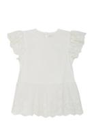 Top Embroidery Dresses & Skirts Dresses Baby Dresses Short-sleeved Baby Dresses White Creamie