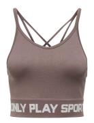 Onpnanna-1 Seam Bra Sport Women Sport Clothing Sport Bras - All Brown Only Play