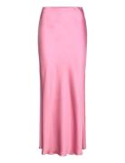 Skirt Mary Lang Nederdel Pink Lindex