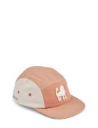 Rory Printed Cap Accessories Headwear Caps Coral Liewood