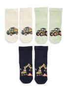 Sock 3 P Sb Vehicles Antislip Socks & Tights Socks Multi/patterned Lindex