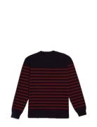 Striped Mariner Sweater "Groix" Tops Knitwear Round Necks Navy Armor Lux