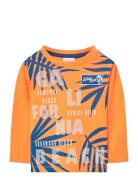 Knit T-Shirt Tops T-shirts Long-sleeved T-Skjorte Orange Boboli