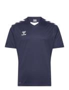 Hmlcore Xk Poly Jersey S/S Sport Men Men Sports Clothes Sport Tops Sport T-Skjorte Navy Hummel