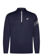 Asics Icon Ls 1/2 Zip Sport Men Sport Clothing Sport Tops Sport Long Sleeved Tops Navy Asics