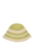 Bohemian Striped Hat Accessories Headwear Bucket Hats Green SUI AVA