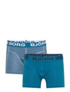 Cotton Stretch Boxer 2P Night & Underwear Underwear Panties Blue Björn Borg