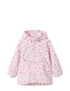 Nmfmaxi Li Jacket Aop Outerwear Shell Clothing Shell Jacket Pink Name It