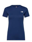 W S/S Simple Dome Slim Tee Sport T-shirts & Tops Short-sleeved Blue The North Face