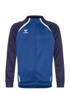 Hmllead 2.0 Track Zip Jacket Sport Men Sport Clothing Sport Sweatshirts & Hoodies Sport Sweatshirts Blue Hummel