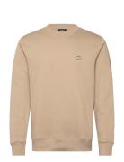 Standard Crew Logo Sweat Tops Sweatshirts & Hoodies Sweatshirts Beige Mads Nørgaard