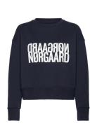 Organic Sweat Tilvina Sweatshirt Tops Sweatshirts & Hoodies Sweatshirts Black Mads Nørgaard