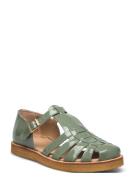 Sandals - Flat - Closed Toe - Op Flade Sandaler Green ANGULUS