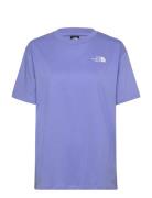 W Ss Essential Over Tee Sport Sport Clothing Sports Tops & T-shirts Sport T-Skjorte Blue The North Face