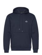 Standard Hoodie Logo Sweat Tops Sweatshirts & Hoodies Hoodies Navy Mads Nørgaard