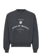 Citizen Printed Crewneck Designers Sweatshirts & Hoodies Sweatshirts Black HAN Kjøbenhavn