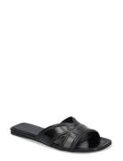 Azora Mule Vintage Patent Designers Sandals Flat Black Zadig & Voltaire