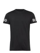 Borg T-Shirt Sport Men Men Sports Clothes Sport Tops Sport T-Skjorte Black Björn Borg