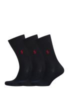 Trouser Sock 3-Pack Underwear Socks Regular Socks Black Polo Ralph Lauren