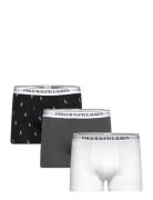 Classic Stretch-Cotton Trunk 3-Pack Boxershorts Black Polo Ralph Lauren